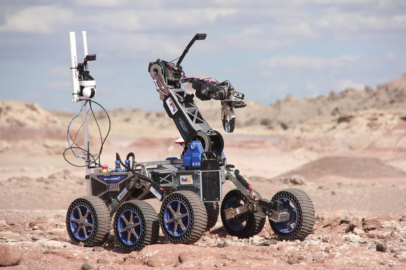 HAL-062, the KNR Rover Team rover, at the 2026 competition