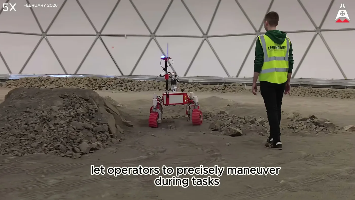 LRT VII under test in a dome arena