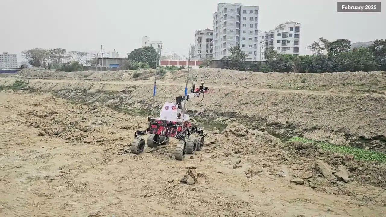 AXIOS, the 2025 rover, on six wheels
